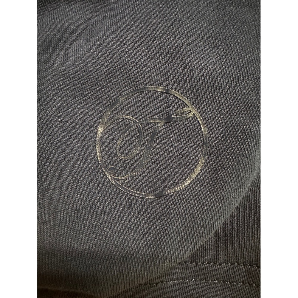 Temperley London Navy Blue Cotton Long Sleeve Top Satin Trim Mesh Detail Mens M‎ - Picture 7 of 9